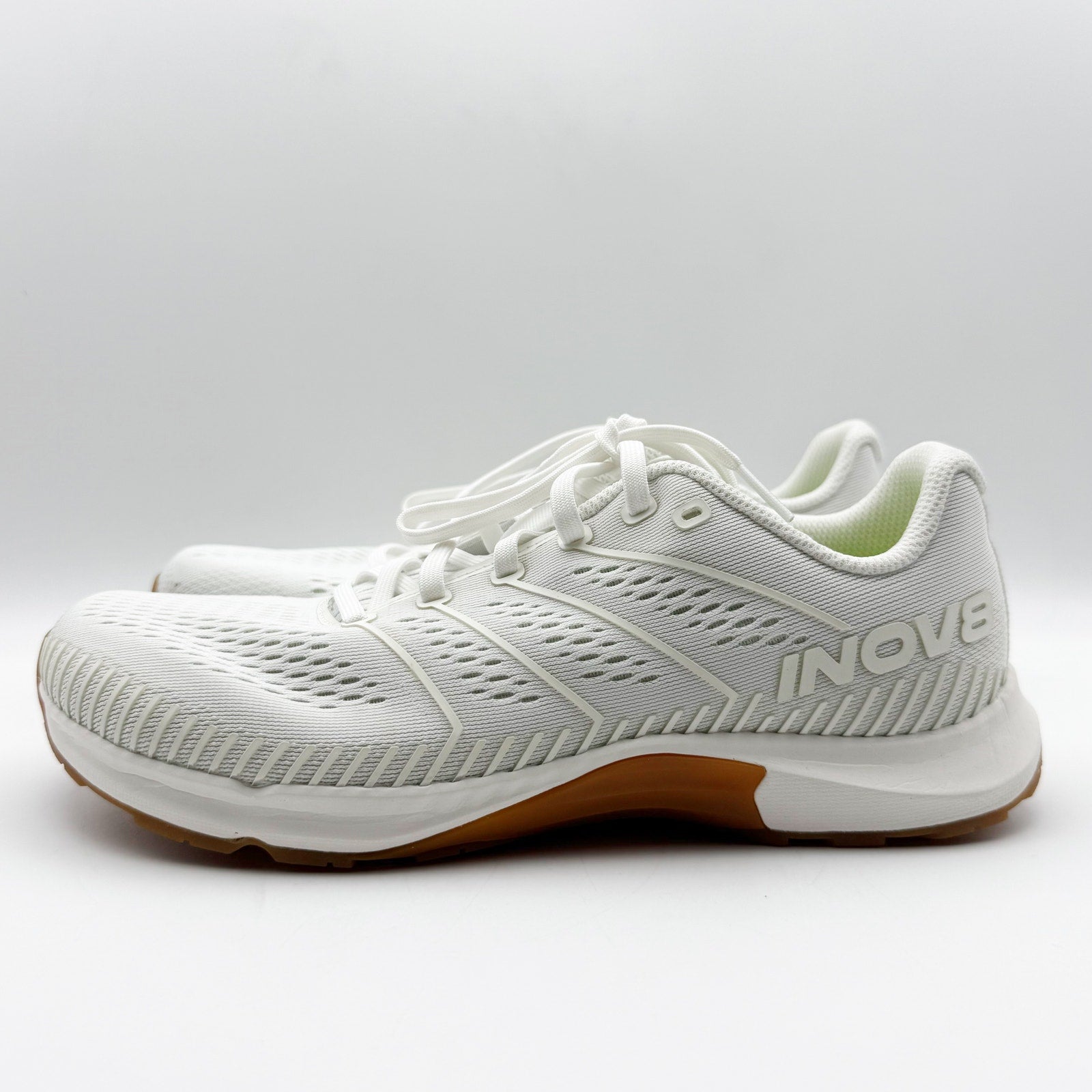 Inov-8 Mens F-Lite Speed Running Sneakers US 8 EU 40.5 White Knit NIB