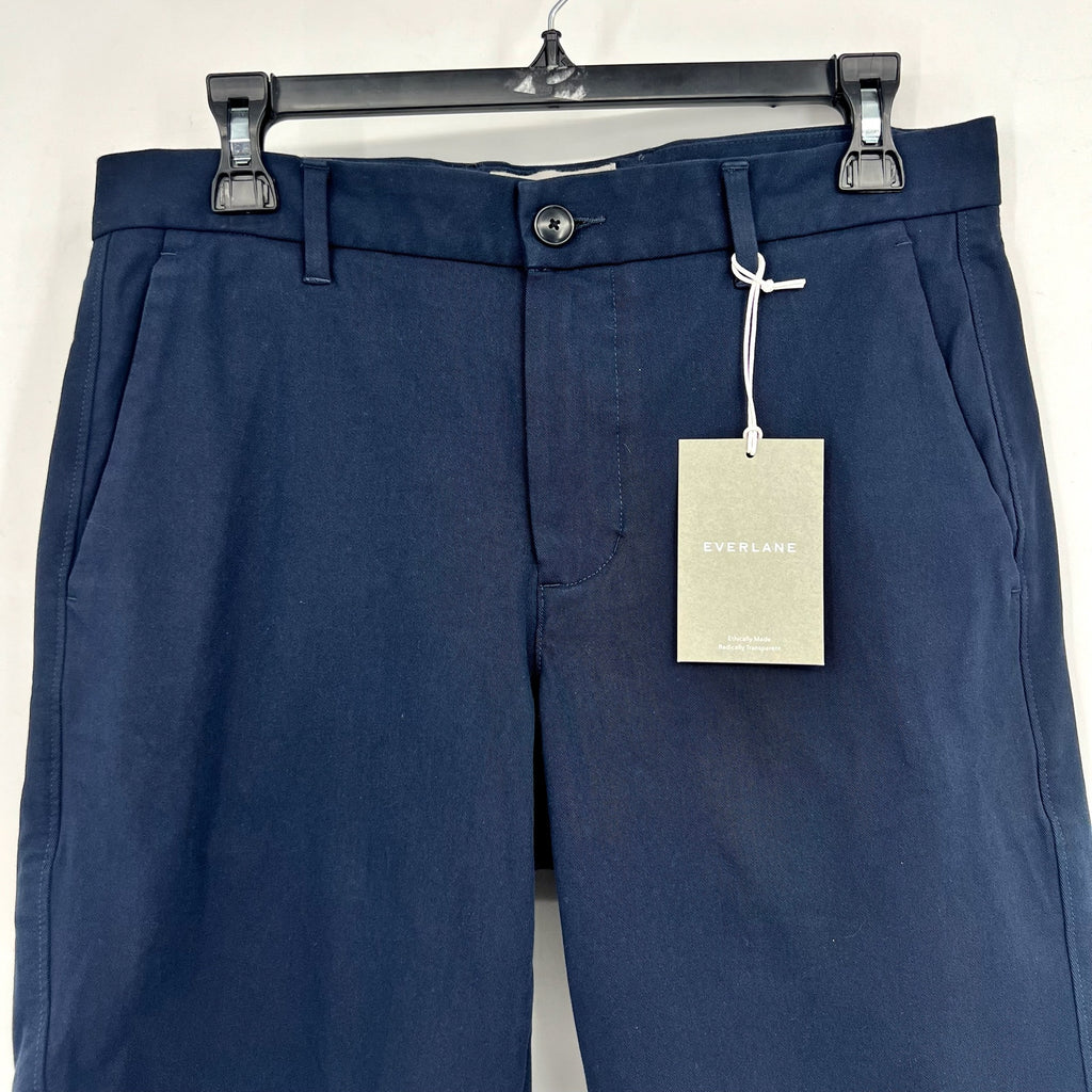 EVERLANE Men's The 9" Performance Chino Shorts Size 30 Navy Blue NWT