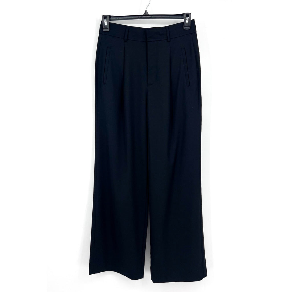 EVERLANE Women's The Italian Wool Way-High Drape Pants Size 6 Black NWT