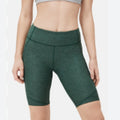OUTDOOR VOICES Women's Double Time Biker Shorts XS Green 10" Inseam NWT