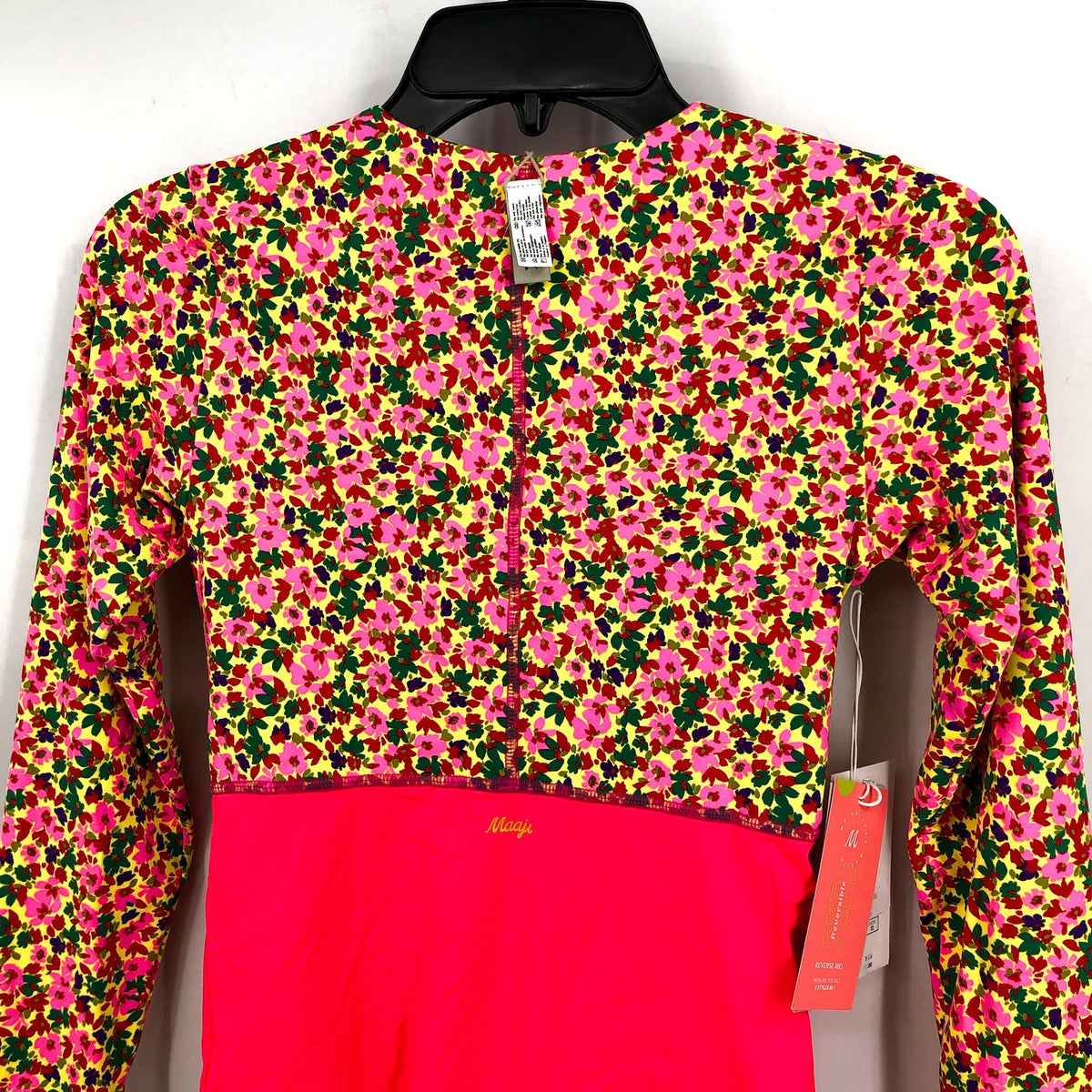 MAAJI Girls Miku Reversible Long Sleeve One Piece Size 12 Pink Amazonas NWT