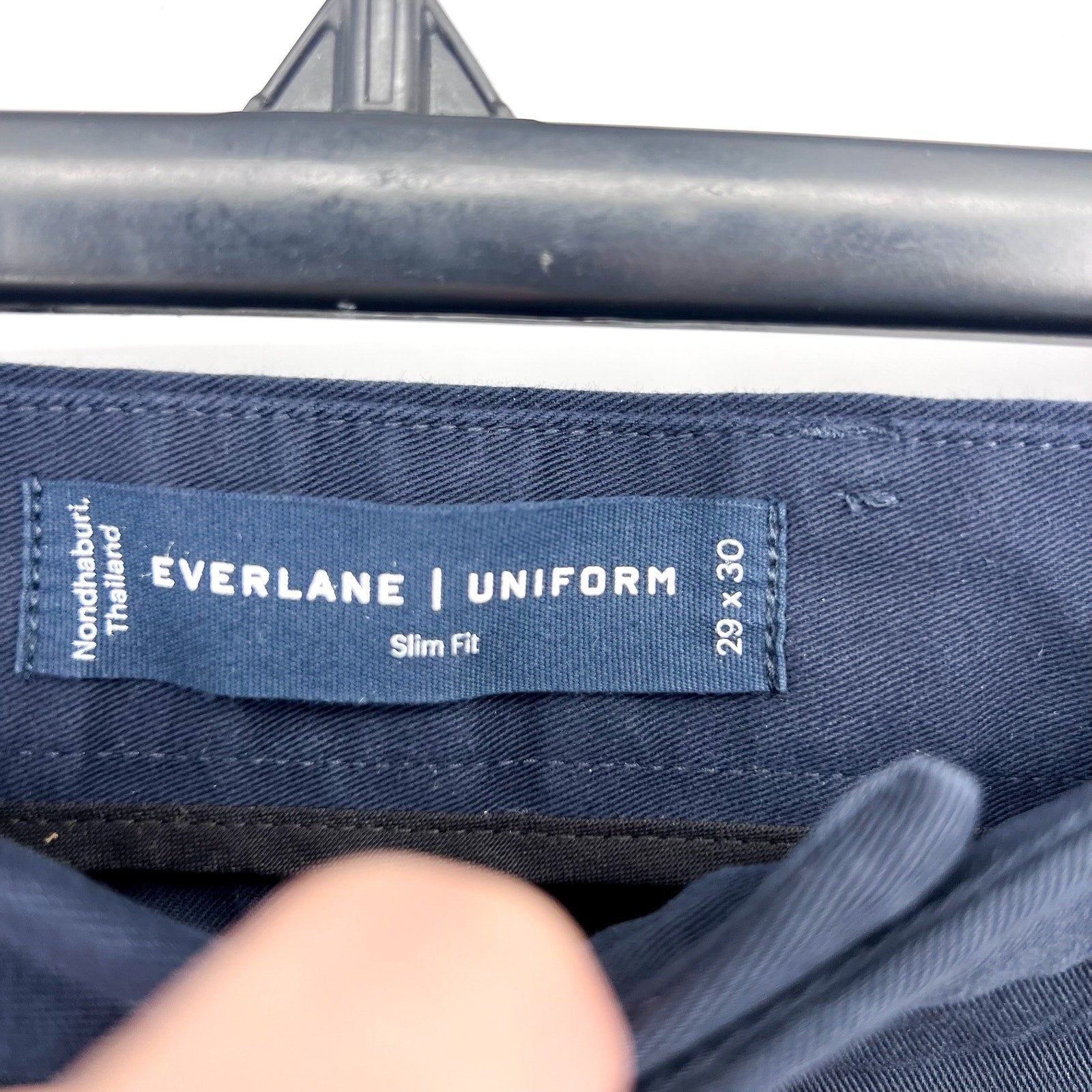 EVERLANE Men's Uniform Performance Chino 29x30 Navy Blue Slim Fit Pants NWT