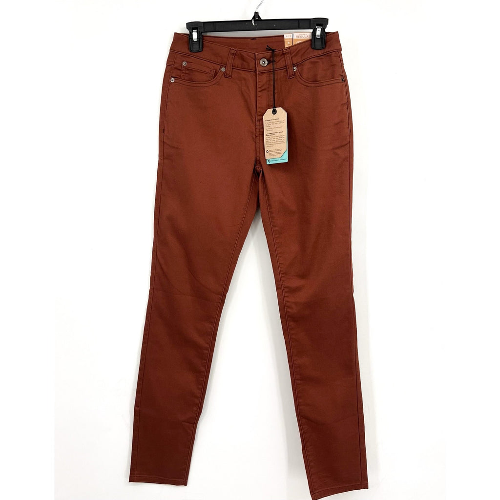 PRANA Women's Kayla Skinny Jeans Size 2 26x32 Brown High Rise Stretch NWT