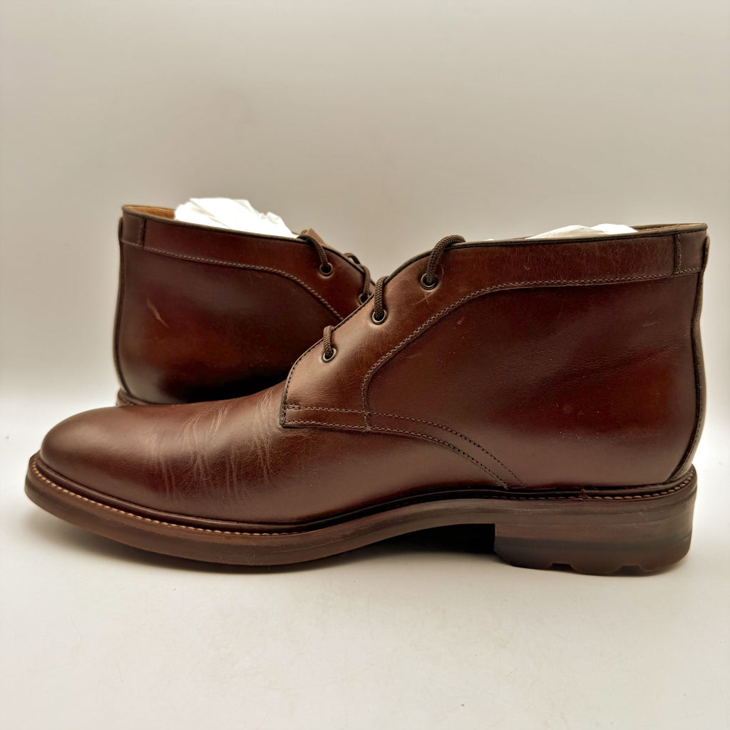 Johnston & Murphy Mens Welch Chukka Boots US Size 12 EU 46 Brown Leather NIB