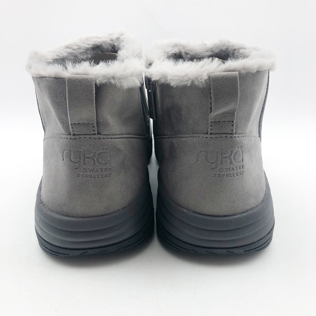 Ryka Womens Amber Ankle Boots US 11 M EU 42 Grey Suede Weatherproof NIB