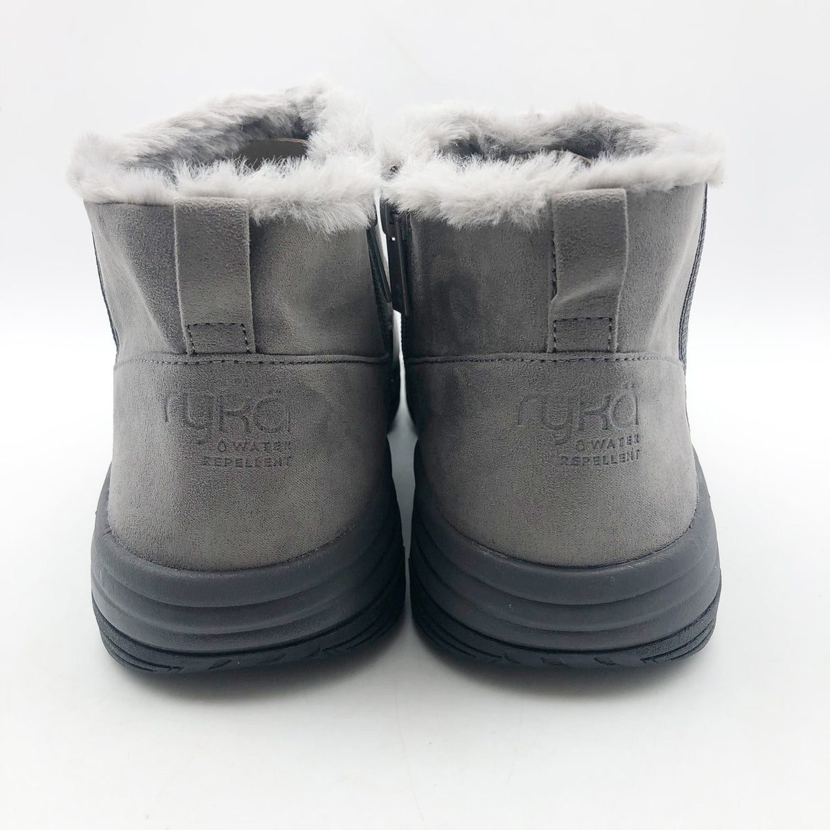 Ryka Womens Amber Ankle Boots US 11 M EU 42 Grey Suede Weatherproof NIB