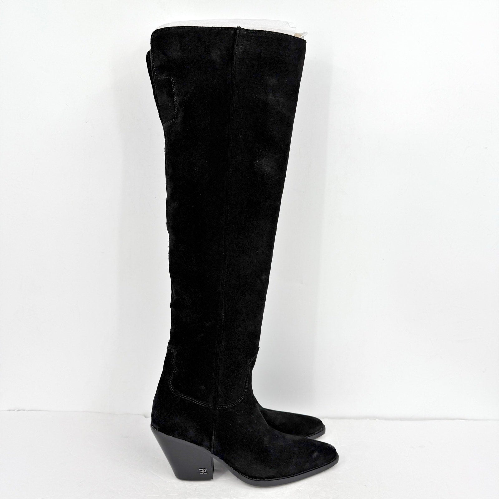Sam Edelman Women Julee Over The Knee Boot US 6 M EU 36 Black Suede Leather NWOB