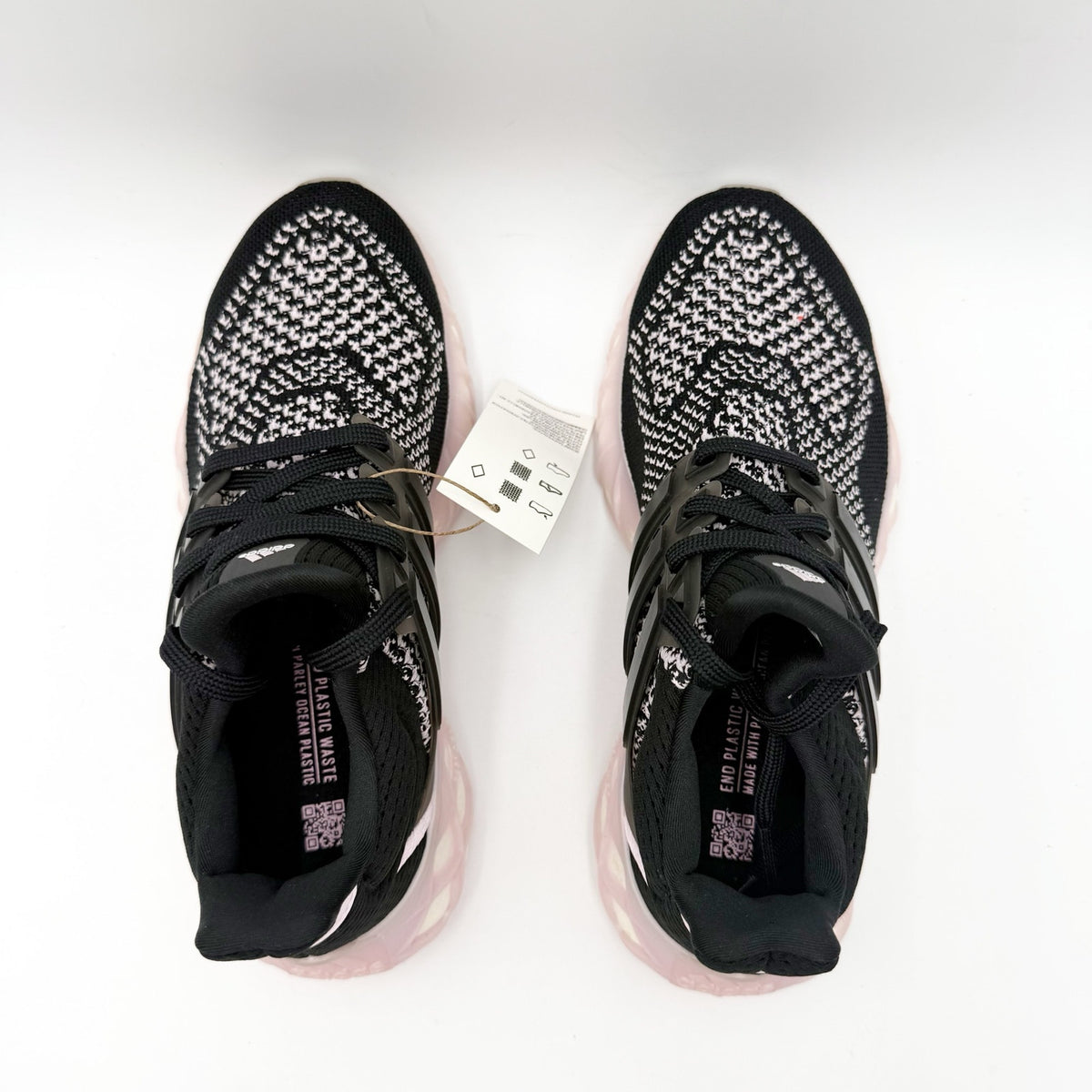 Adidas Kids Ultraboost DNA Web Athletic Shoes Size 5 Black Pink NWT