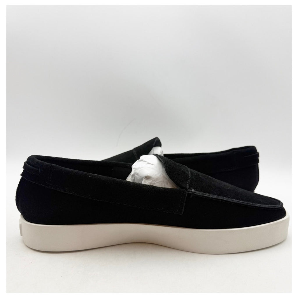 Saint Morta Men's Hemisphere Slip On Loafers Size 8 Black White Suede NIB