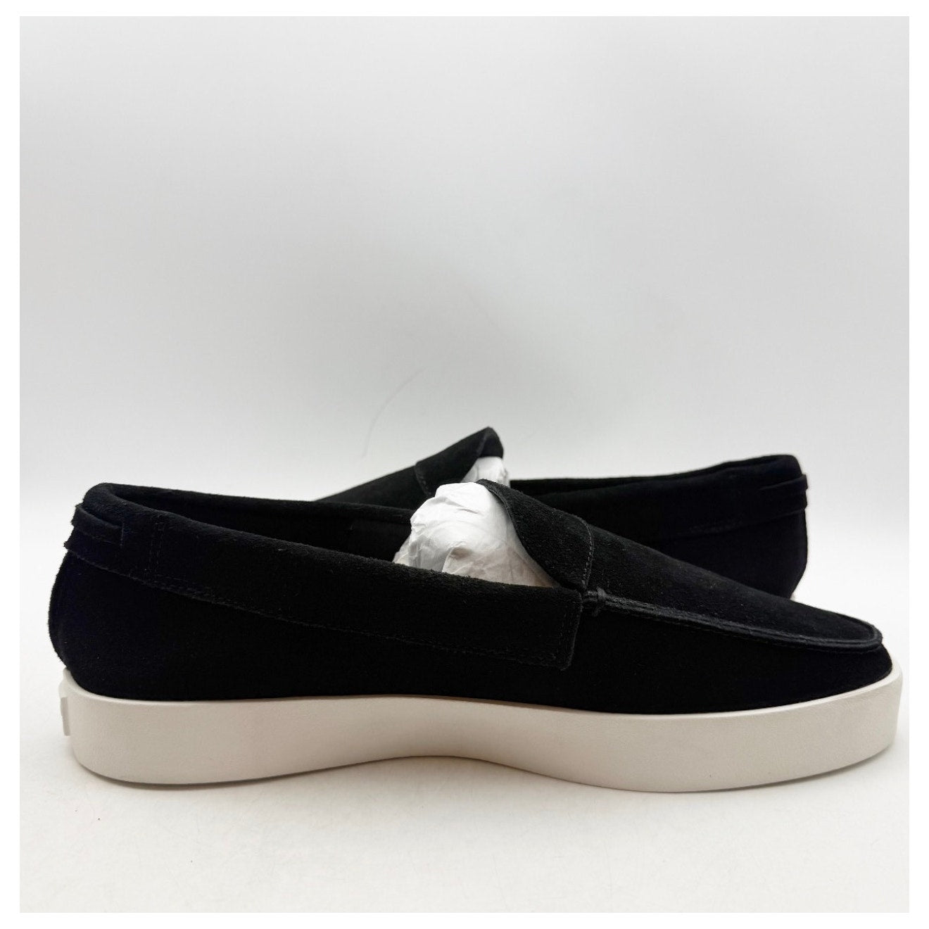 Saint Morta Men's Hemisphere Slip On Loafers Size 8 Black White Suede NIB