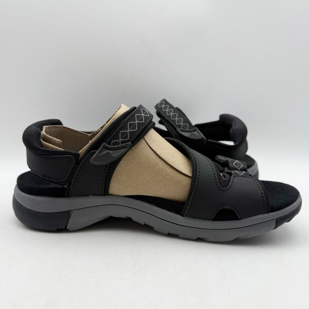 Natuarlizer Womens Angeles III Sports Sandals US 8 M EU 38 Black Leather NIB