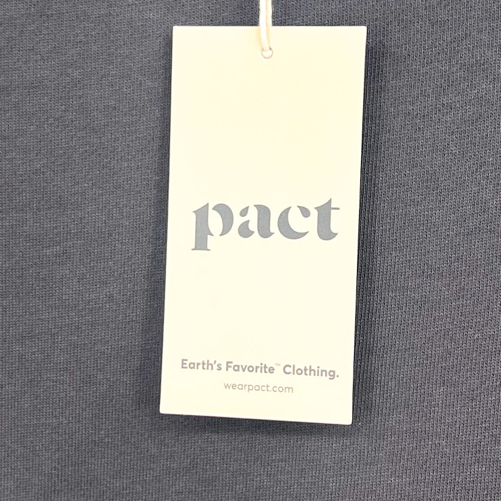 PACT Women's Star Signs Graphic Slouchy Sweatshirt Small Charcoal Grey NWT