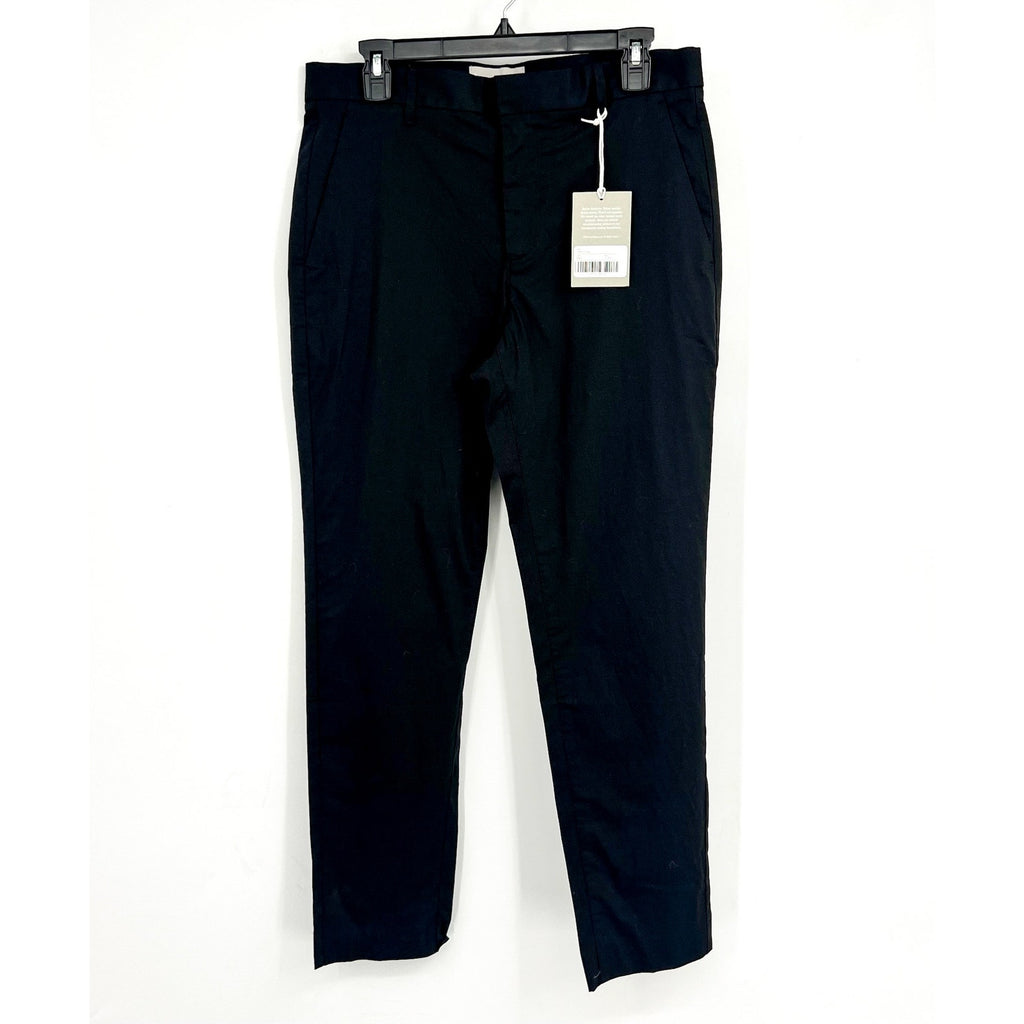 EVERLANE Mens The Air Chino Pants 32x30 Black Stretch Cotton Poplin Slim Fit NWT