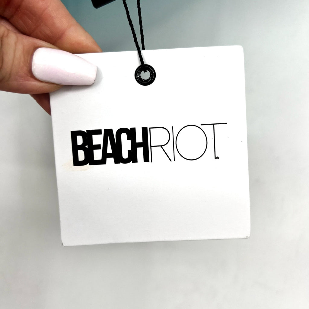 BEACH RIOT Women's Kimora Bikini Bottom Medium Blue Crush Colorblock NWT
