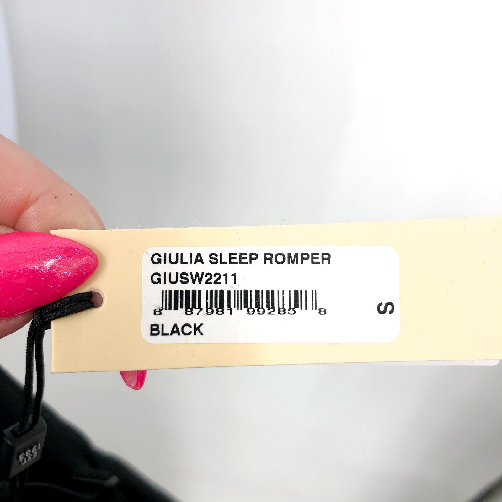 COSABELLA Women's Giulia Modal Sleep Romper Small Black Sleeveless NWT