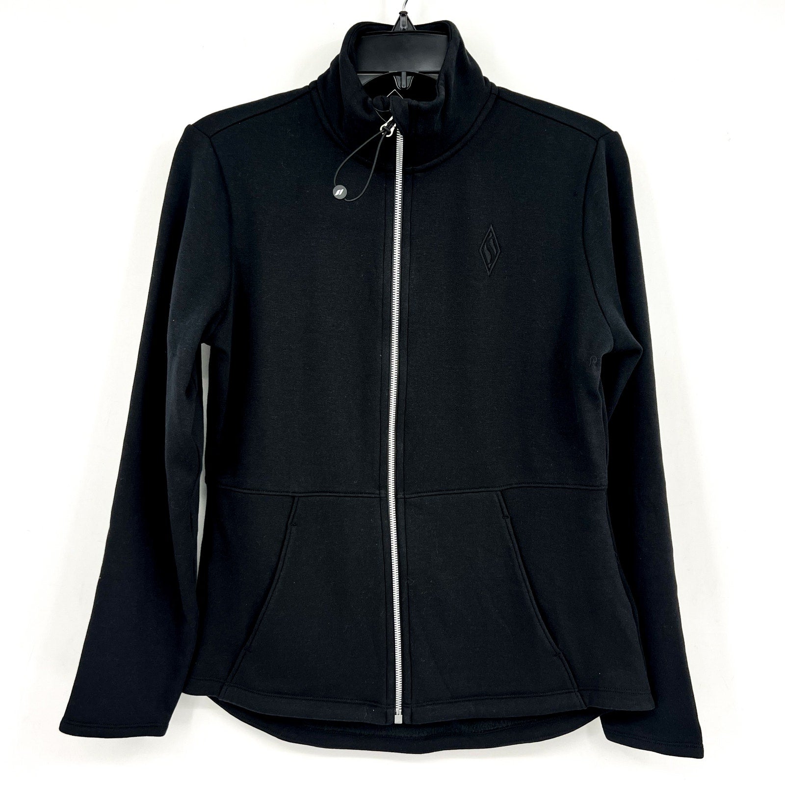 SKECHERS Women's GO Snuggle Full Zip Jacket Small Bold Black Long Sleeve NWT