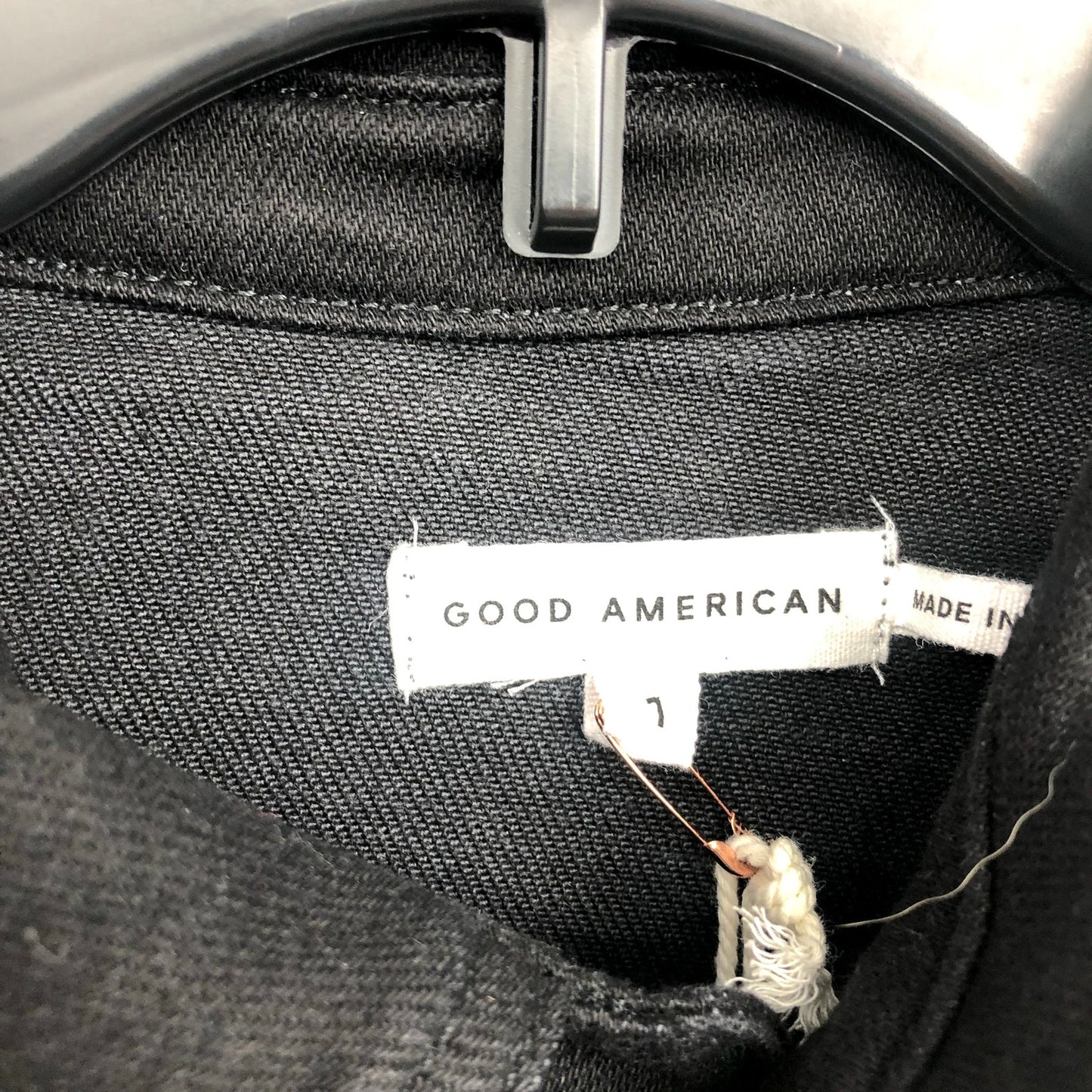 GOOD AMERICAN Women's Fit For Success Jumpsuit 1 Small Black Short Sleeve  NWT