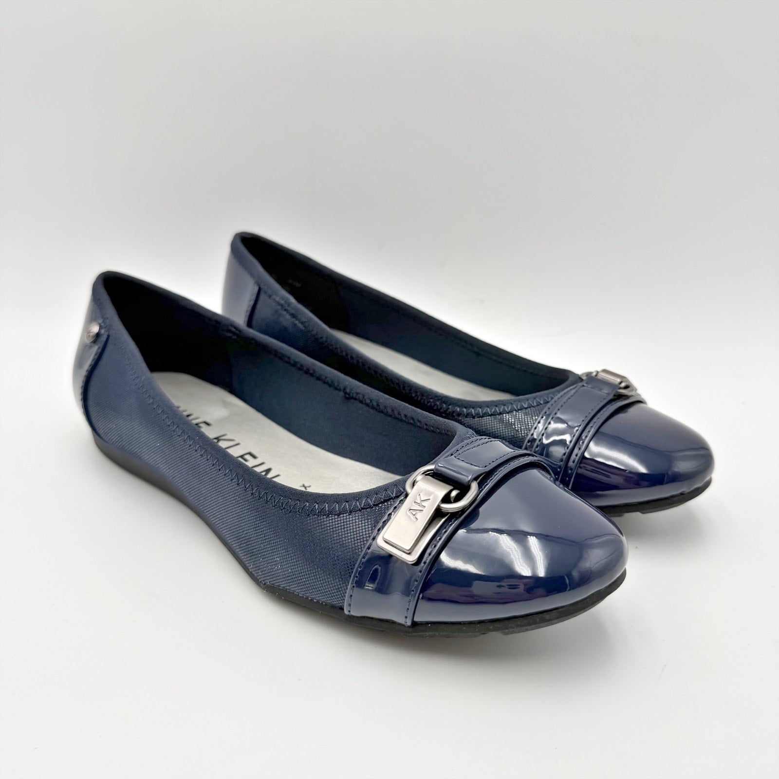 Anne Klein Womens Sport Able Flats Size 6.5 M Navy Blue NIB