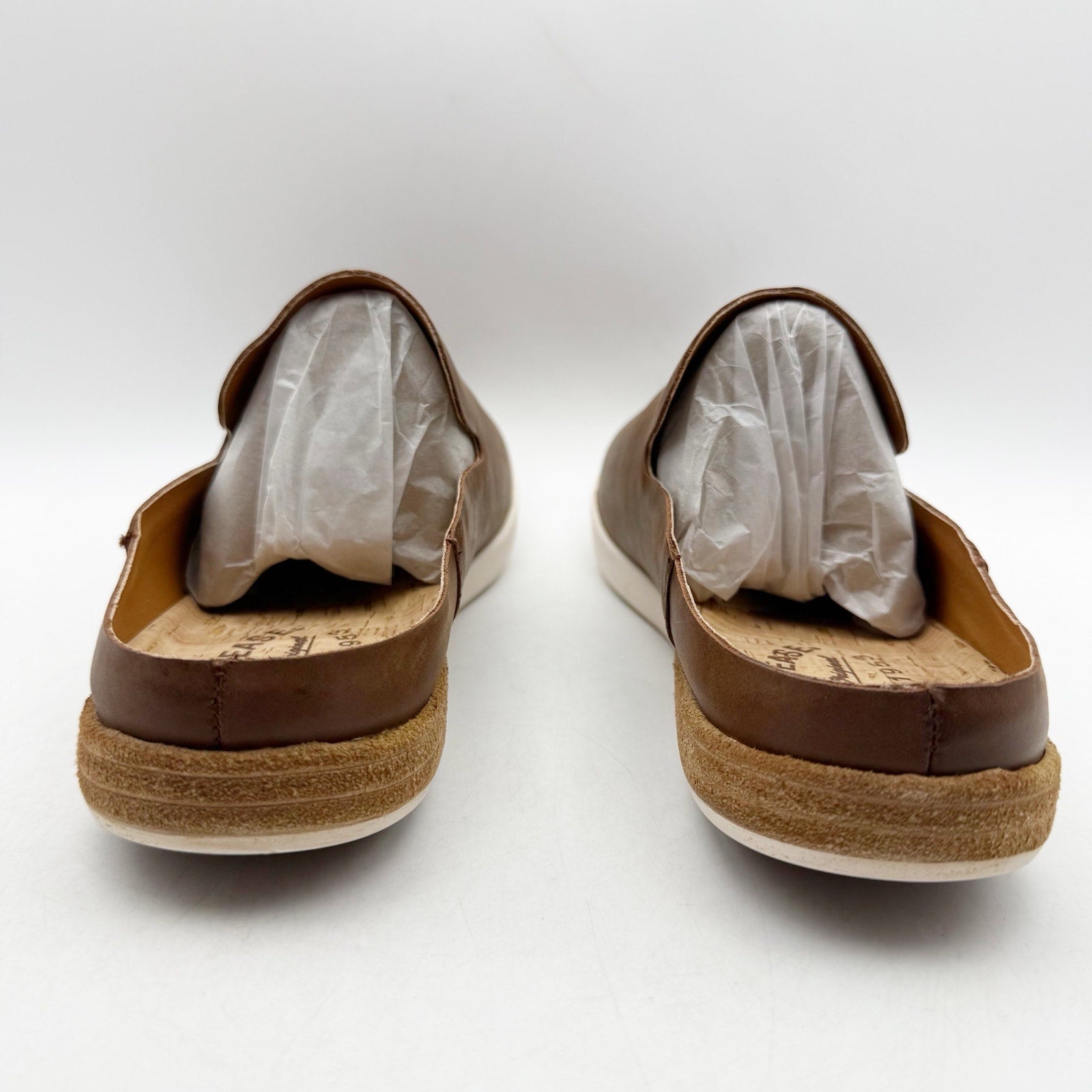 Kork-Ease Womens Phoebe Mules US 9.5 M Brown Leather Waterproof NWOB