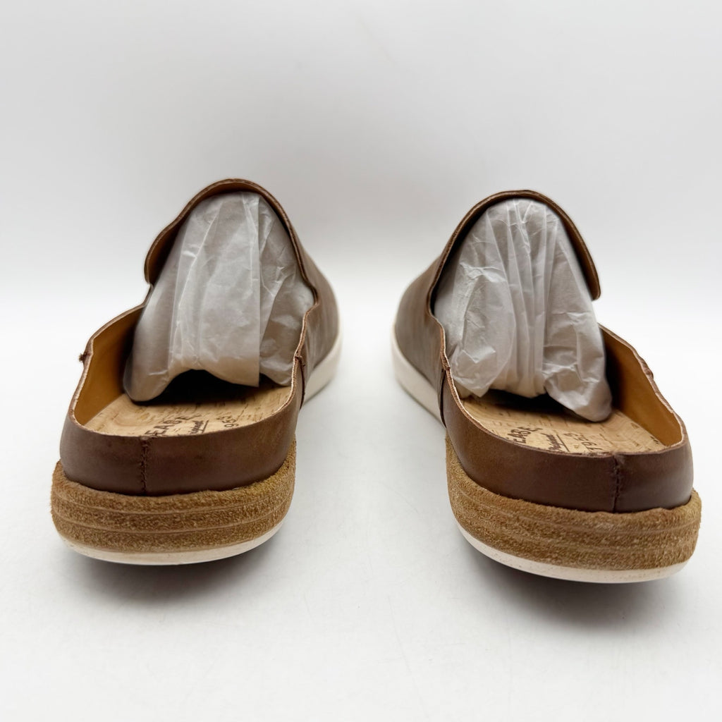 Kork-Ease Womens Phoebe Mules Size 9.5 M Brown Leather Waterproof NWOB