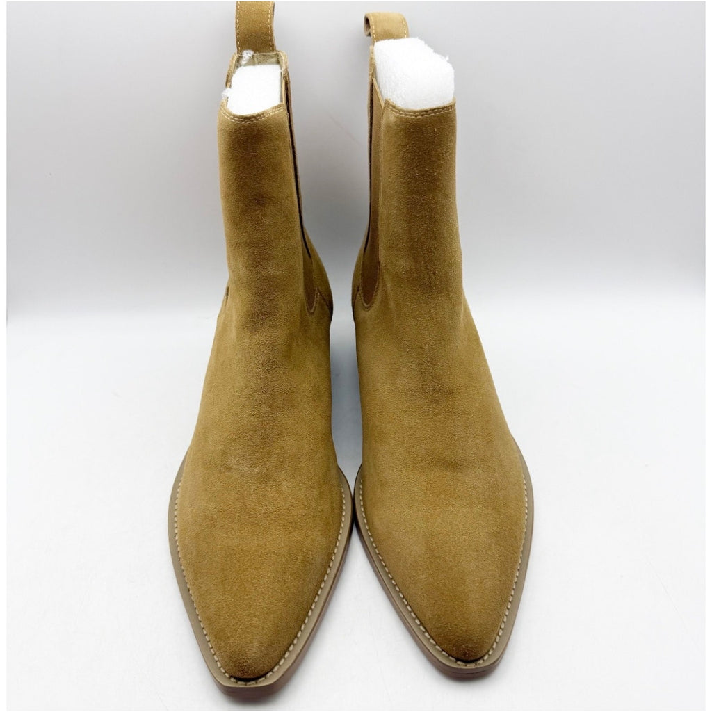 Saint Morta Men's Nomad Pointy Toe Chelsea Boot Size 9 EU 43 Tan Camel Suede NIB