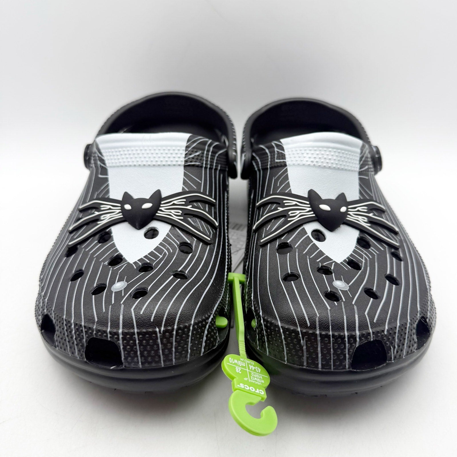 Crocs Clogs Mens 12 Jack Skellington Nightmare Before Christmas Black NWT