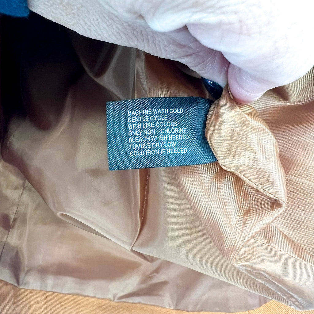 MO-KA BY SANTA FE APPAREL Jacket Small Orange Snap Button 100% Cotton NWT