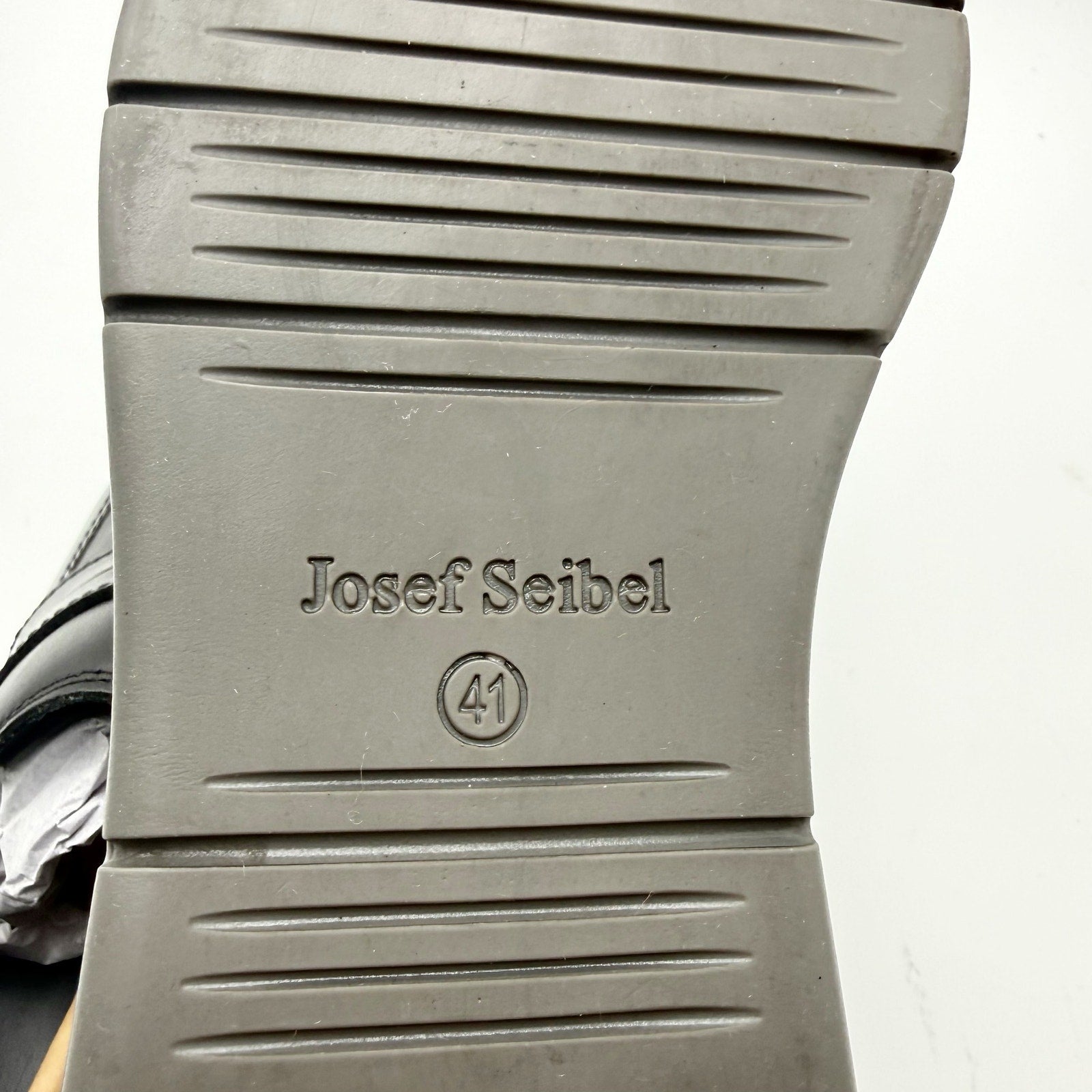 Josef Seibel Mens Tyler 10 Penny Loafers EU 41 US 8 Black Leather NWOB