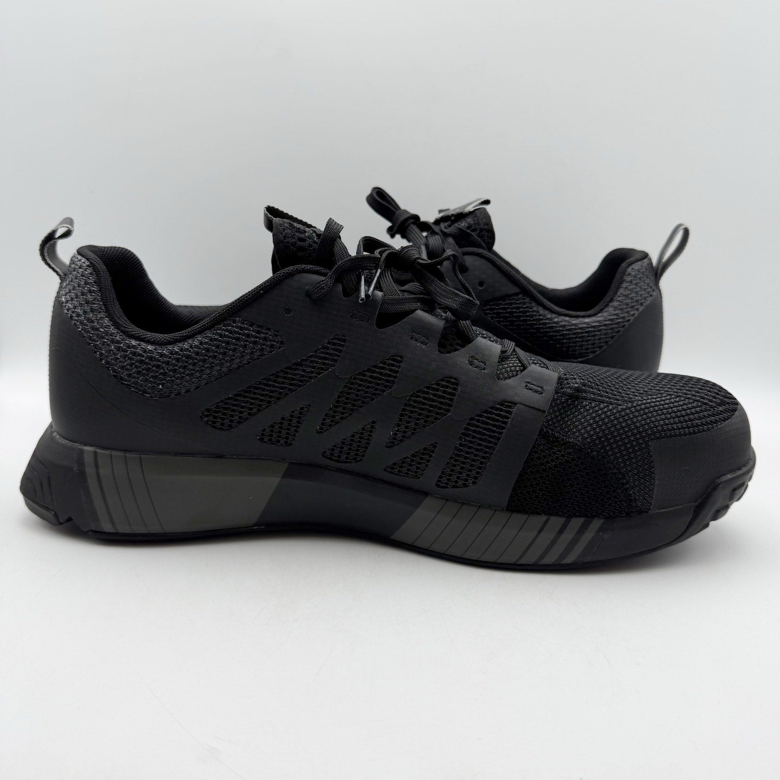 Reebok Work Fusion Flexweave Sneaker WOMENS 9.5 MENS 9.5 Black EH Comp Toe SR NIB