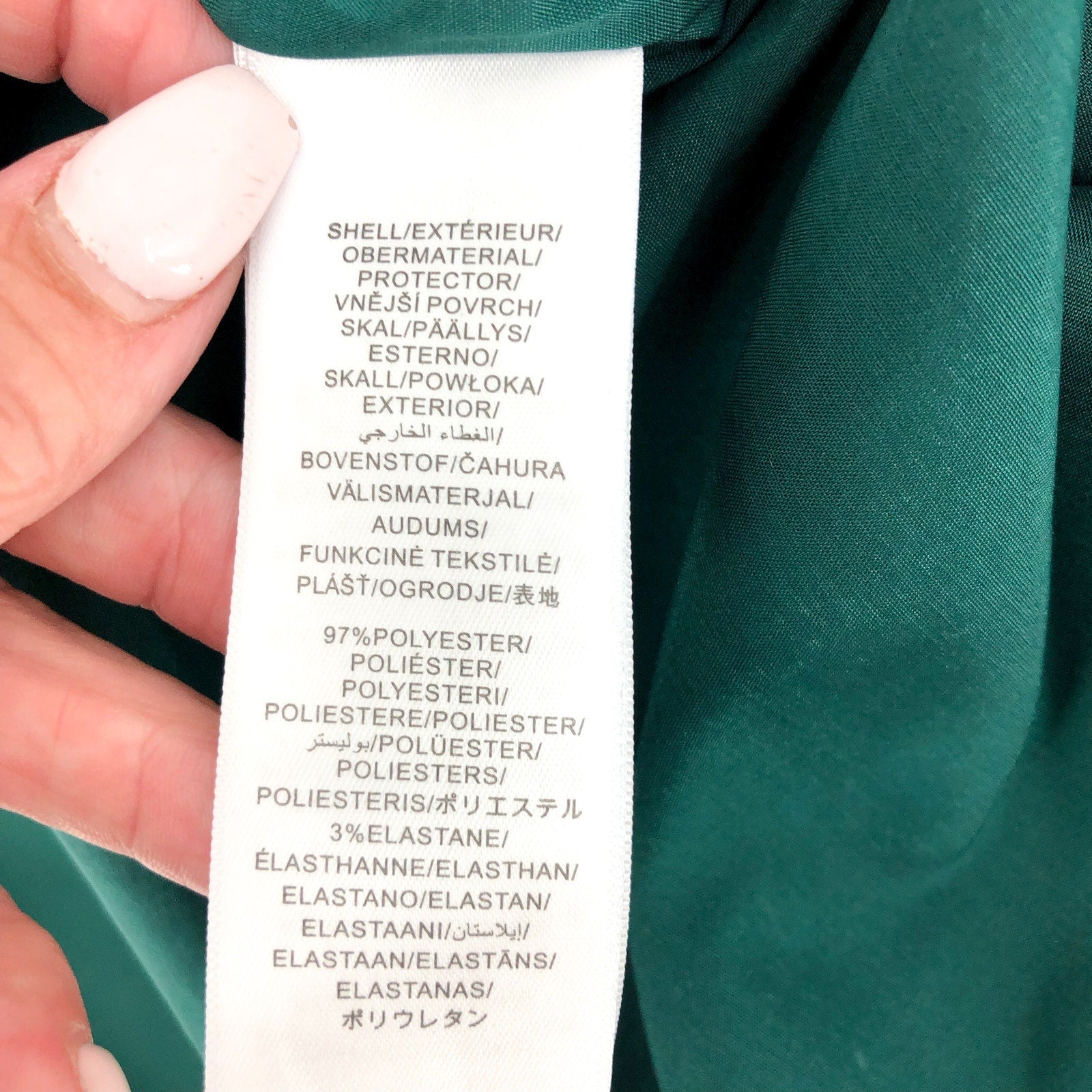LIV FOSTER Satin Cowl Neckline Column Gown Size 10 Green Tie Waist NWT