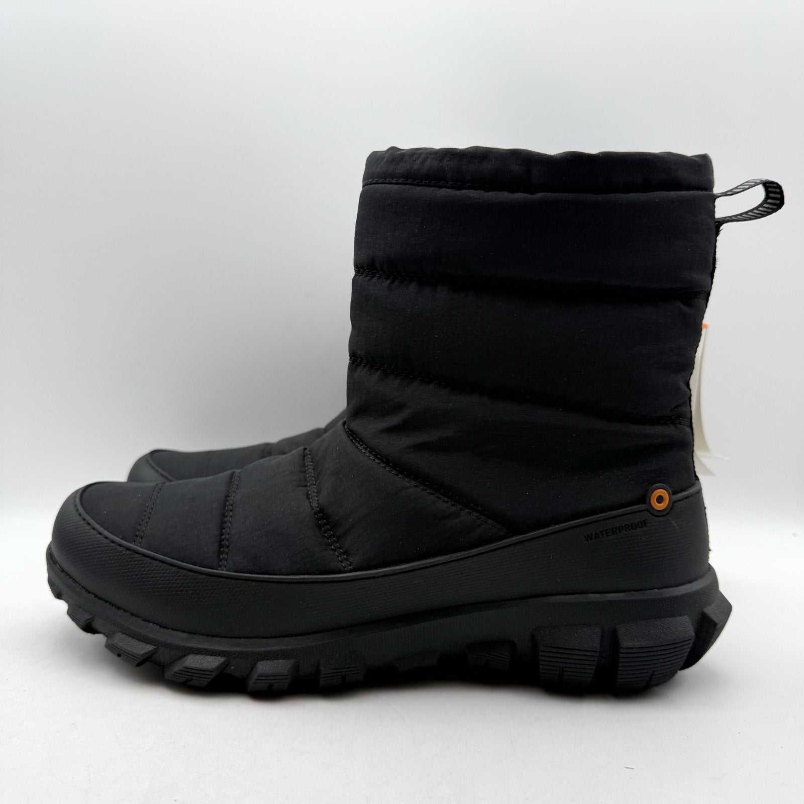 Bogs Womens Cedar Quilt Winter Boots US 8.5 EU 39.5 Black Waterproof NIB