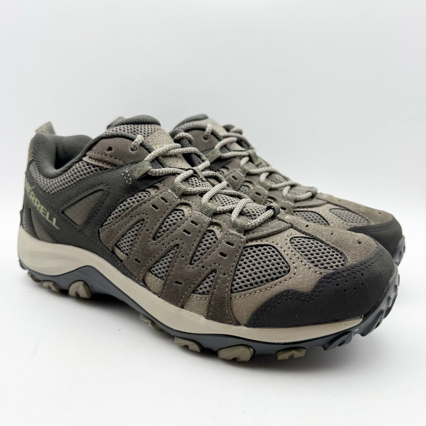 Merrell Mens Accentor 3 Hiking Shoes US 8.5 M Brown Waterproof Suede NIB