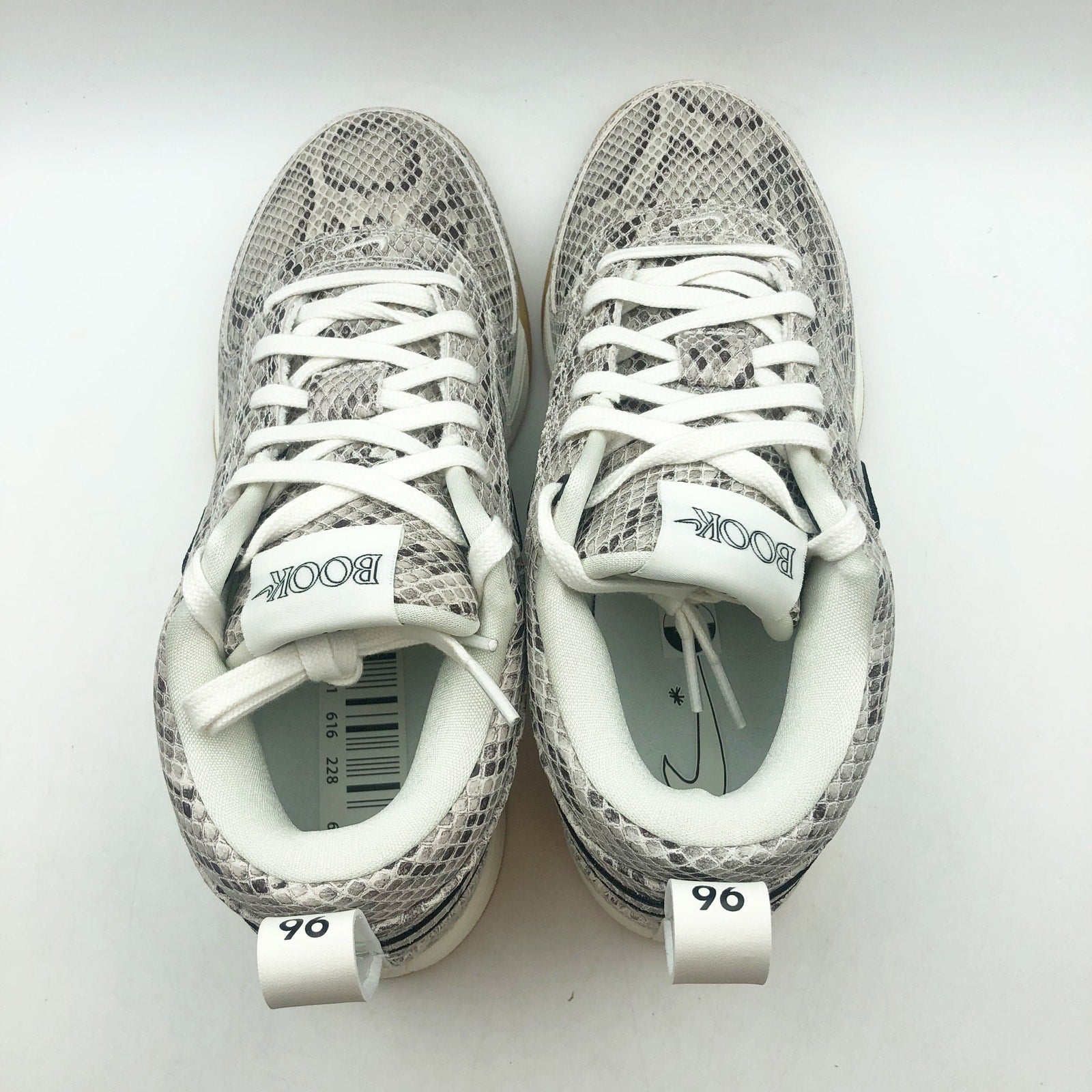Nike Book 1 Athletic Shoes Mens 8 Womens 9.5 Light Orewood Brown Snake Print NIB