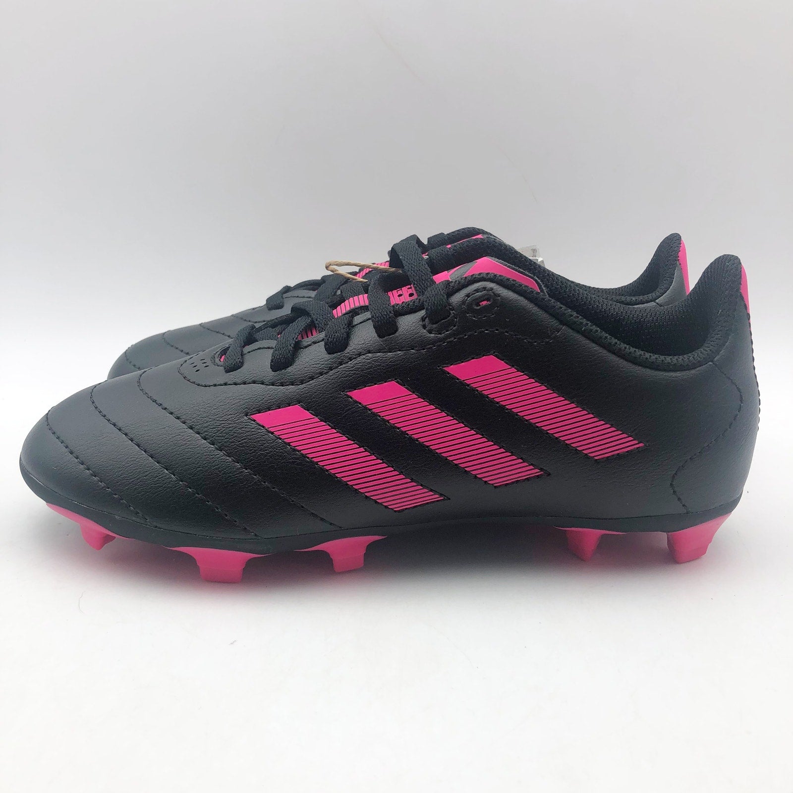 Adidas Big Kids Goletto VIII Firm Ground Soccer Cleats Size 1 Black Pink NIB