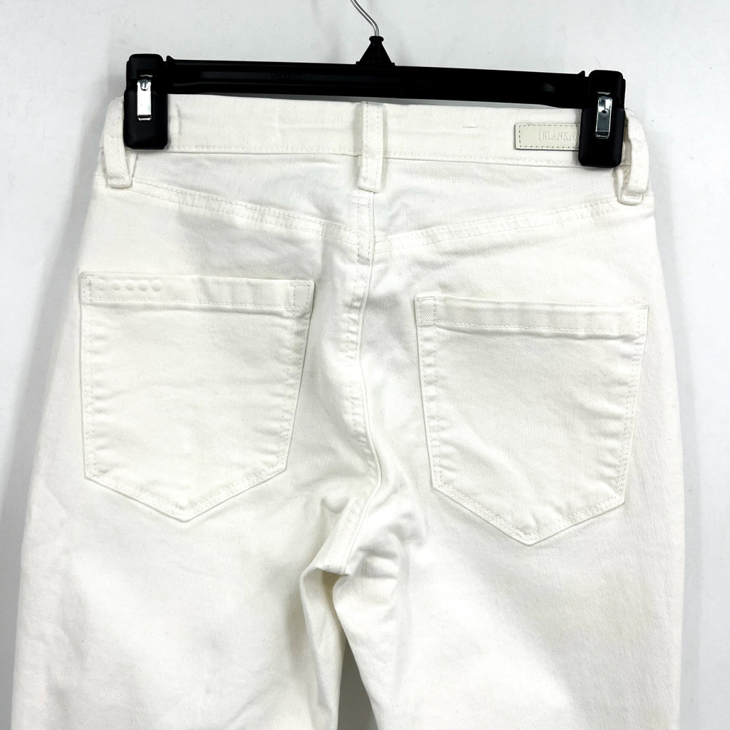 BLANKNYC Womens Bond Skinny Jeans Size 25 US 0 White Stretch Mid Rise NWOT