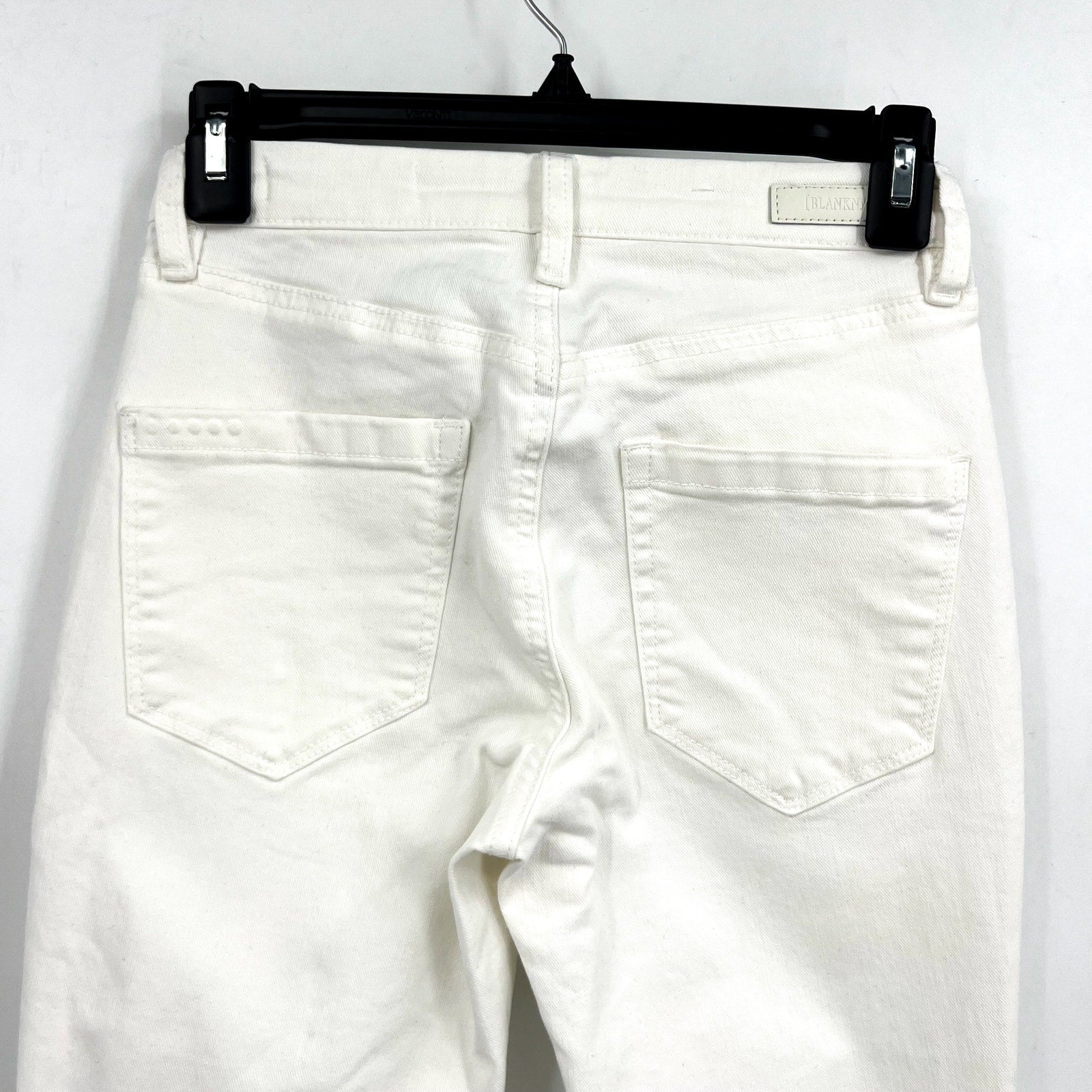 BLANKNYC Womens Bond Skinny Jeans Size 25 US 0 White Stretch Mid Rise NWOT