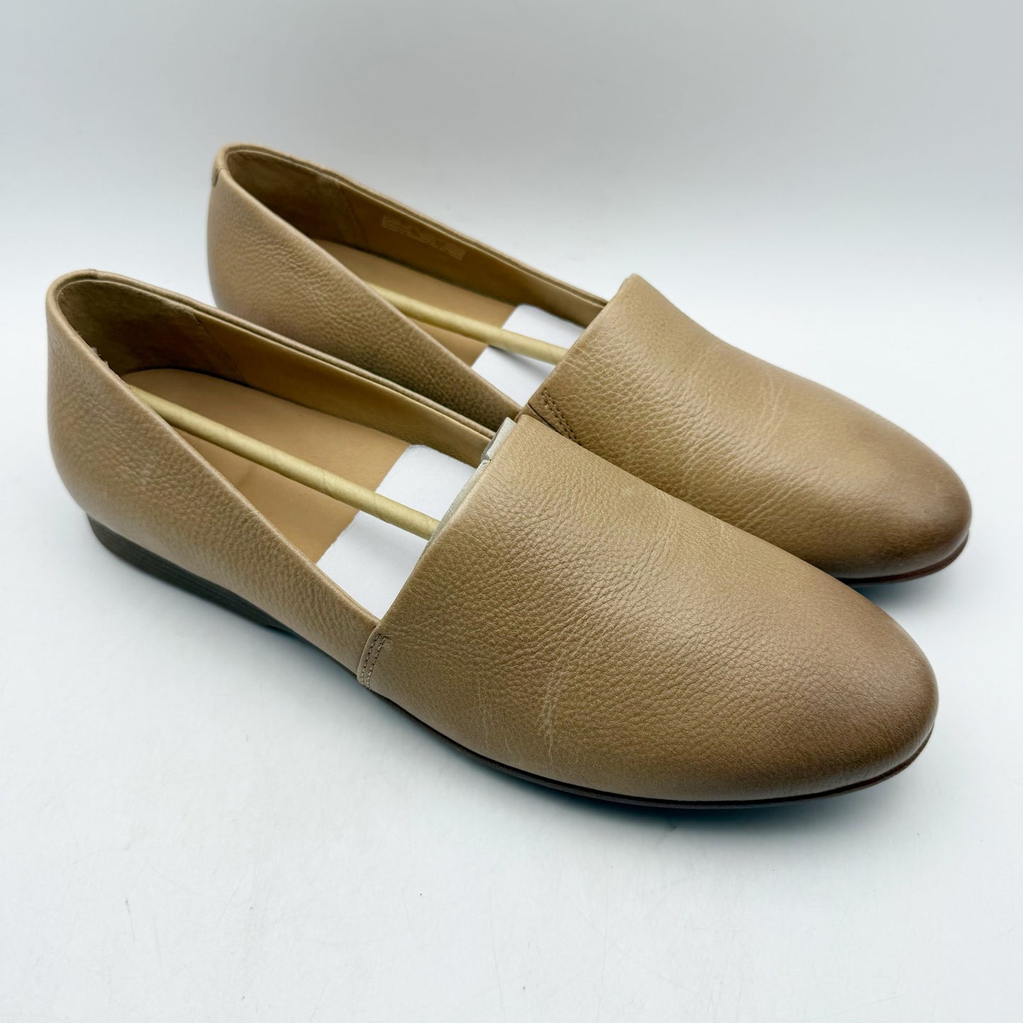 Dansko Womens Larisa Milled Nappa Flat EU 42 US 11.5-12 Taupe Leather NIB