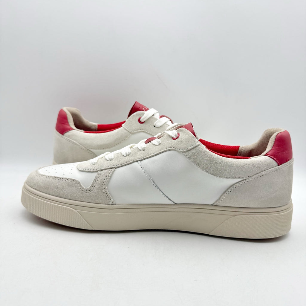 Vionic Womens Kimmie Court Sneakers US 12 M White Red Leather NWOB