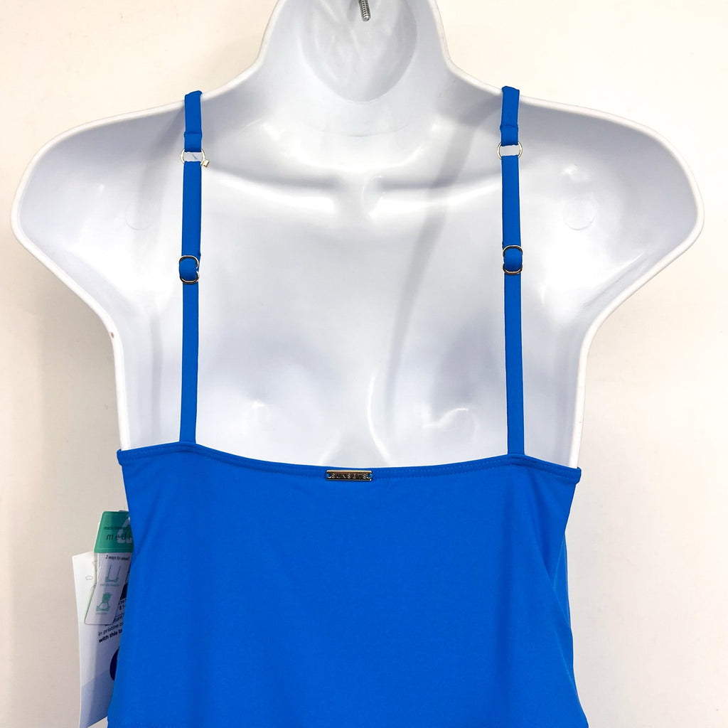 SUNSETS Women's Naomi Swim Dress One Piece Medium Electric Blue NWT