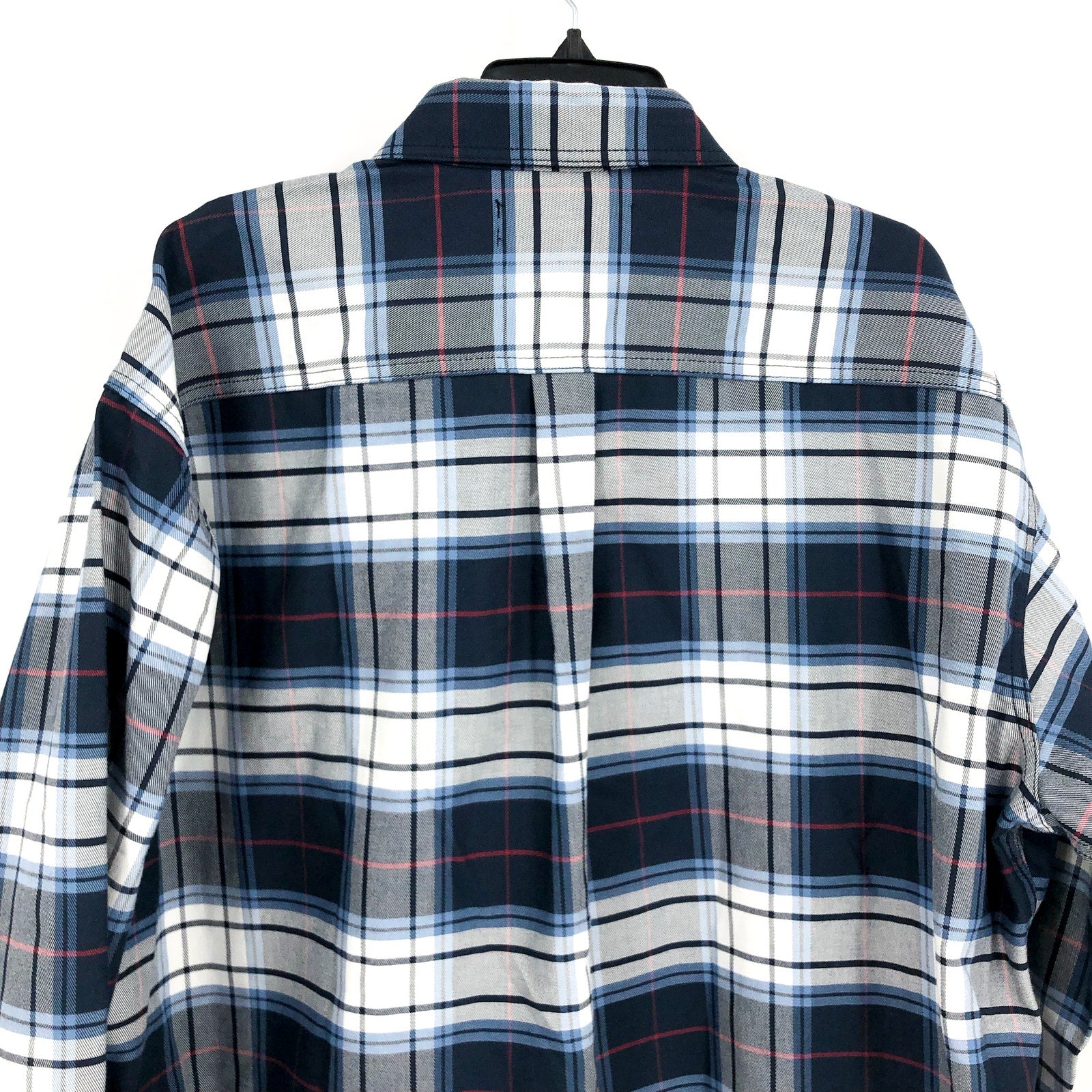 Wolverine Mens FR Twill Shirt XXL Blue White Plaid Long Sleeve NWT