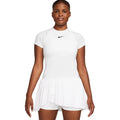NIKE Women's Court Advantage Tennis T-Shirt Large White Short Sleeve Dri-Fit NWT