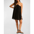 SEAFOLLY Womens Garden Party Fleur Halter Mini Dress Size US 6 Black A-Line NWT