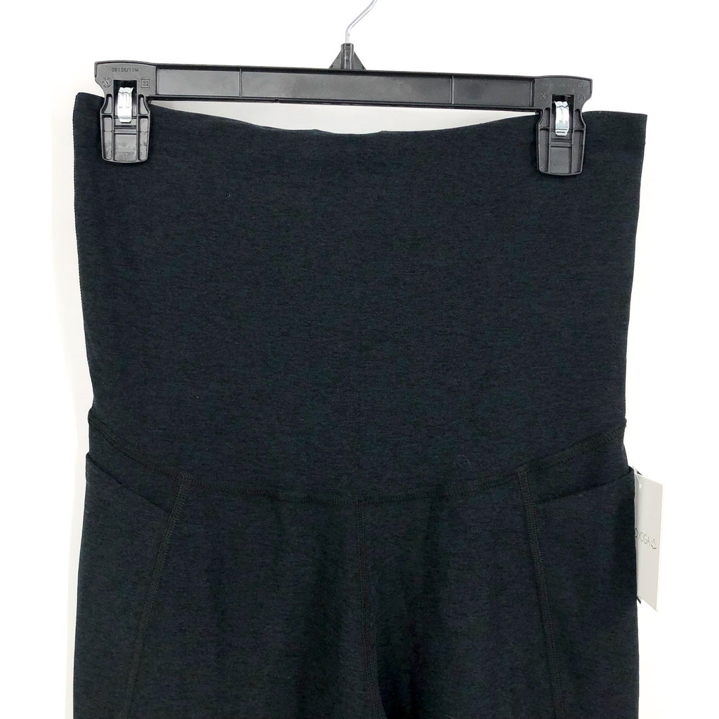 BEYOND YOGA Spacedye Love the Bump Midi Legging Small Grey Darkest Night NWOT