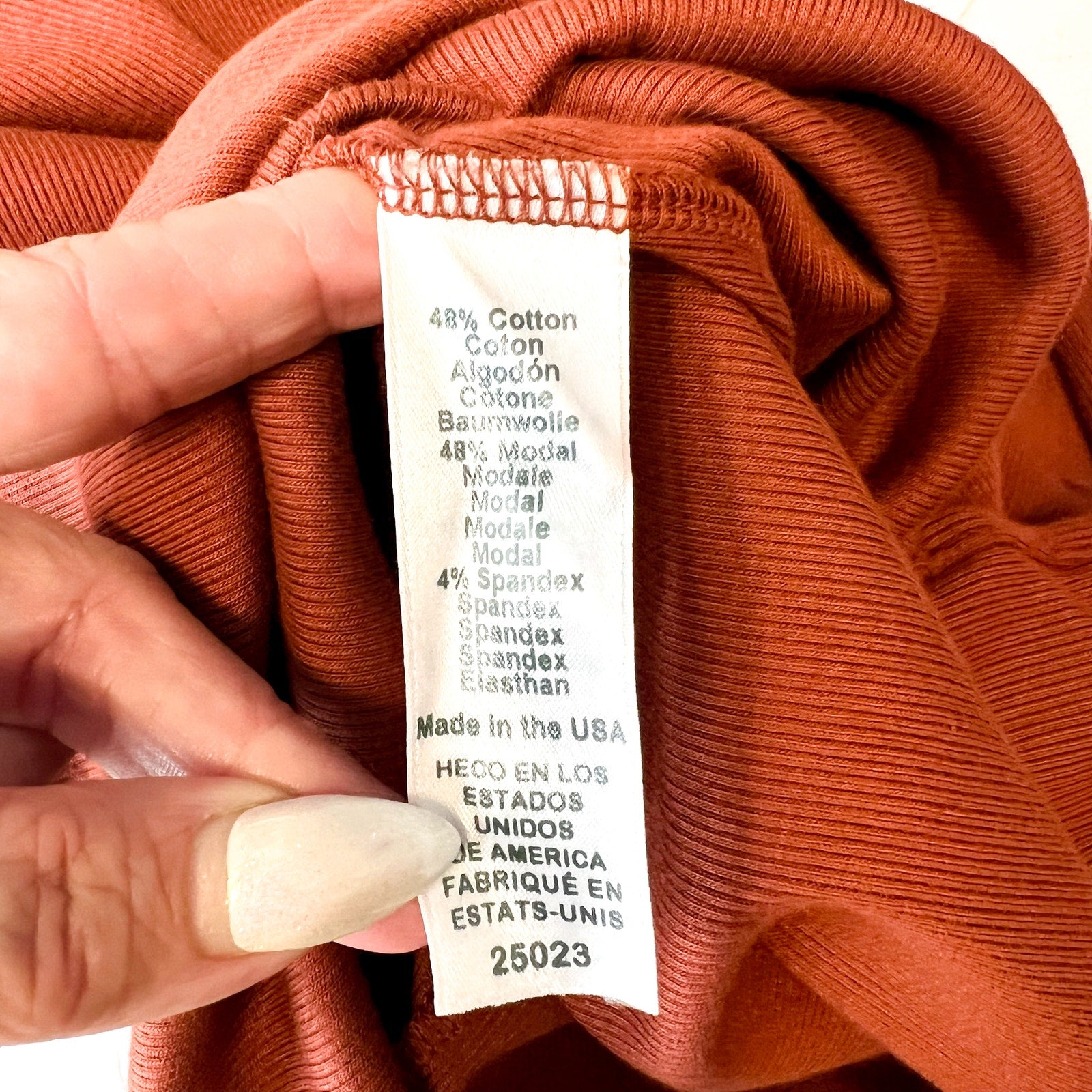 MICHAEL STARS Womens Andrea Midi Dress Small Rustic Orange One Shoulder NWT