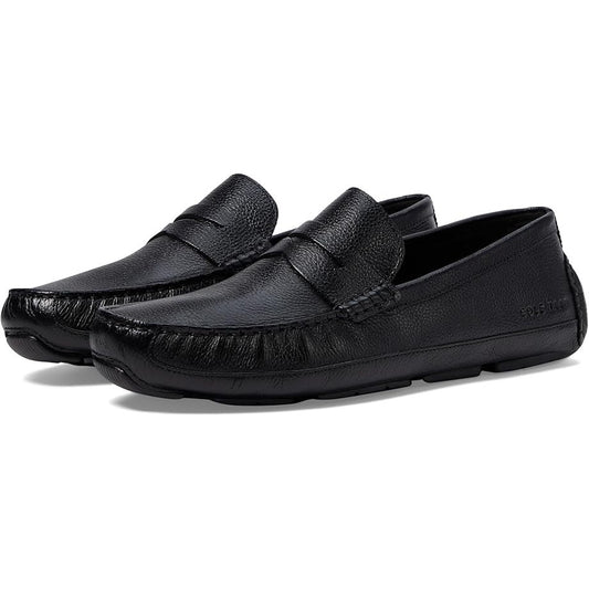 Cole Haan Mens Wyatt Slip On Penny Driver Loafer US 8.5 M Black Leather NIB