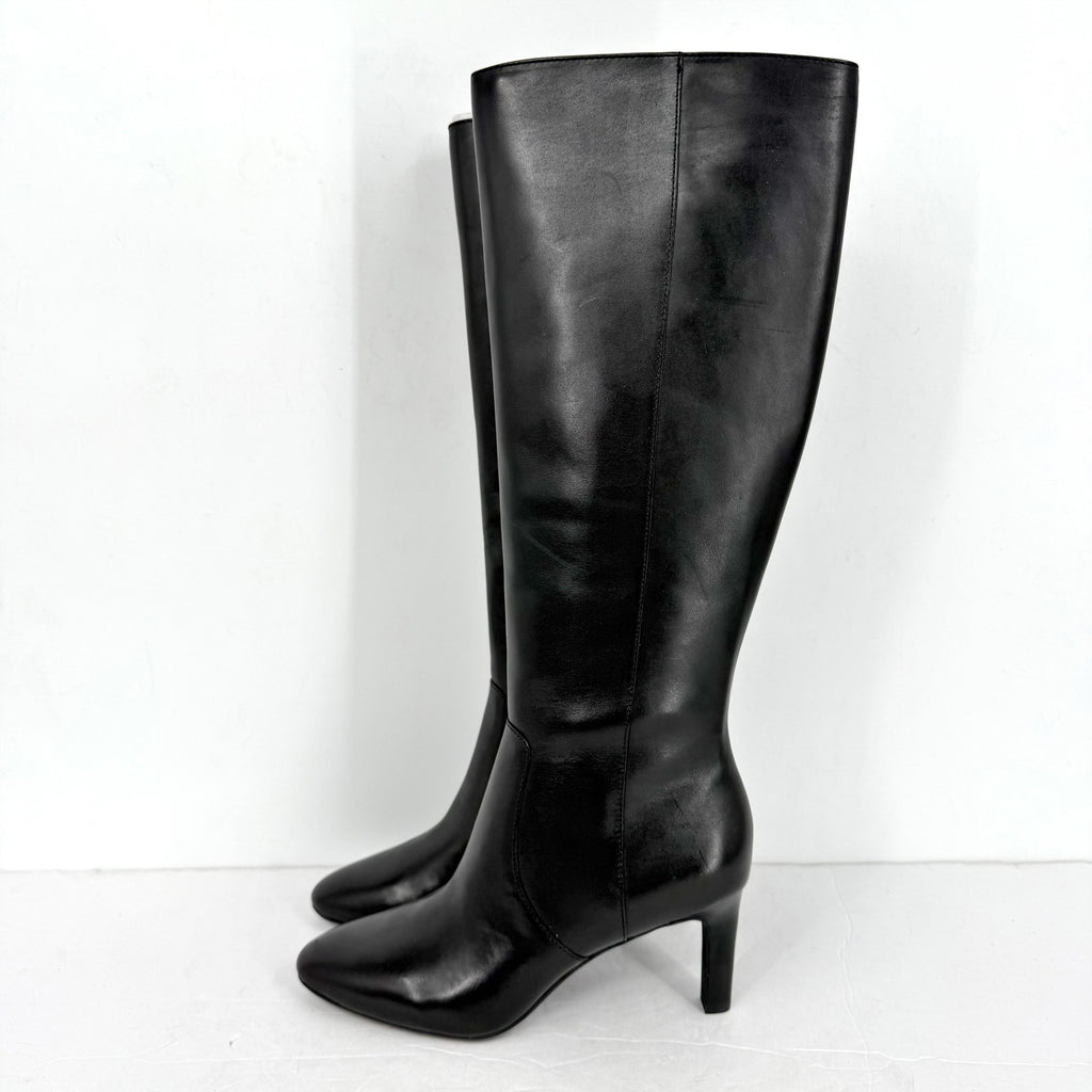 Lauren Ralph Lauren Womens Caelynn II Tall Boots US 5.5 EU 36 Black Leather NIB