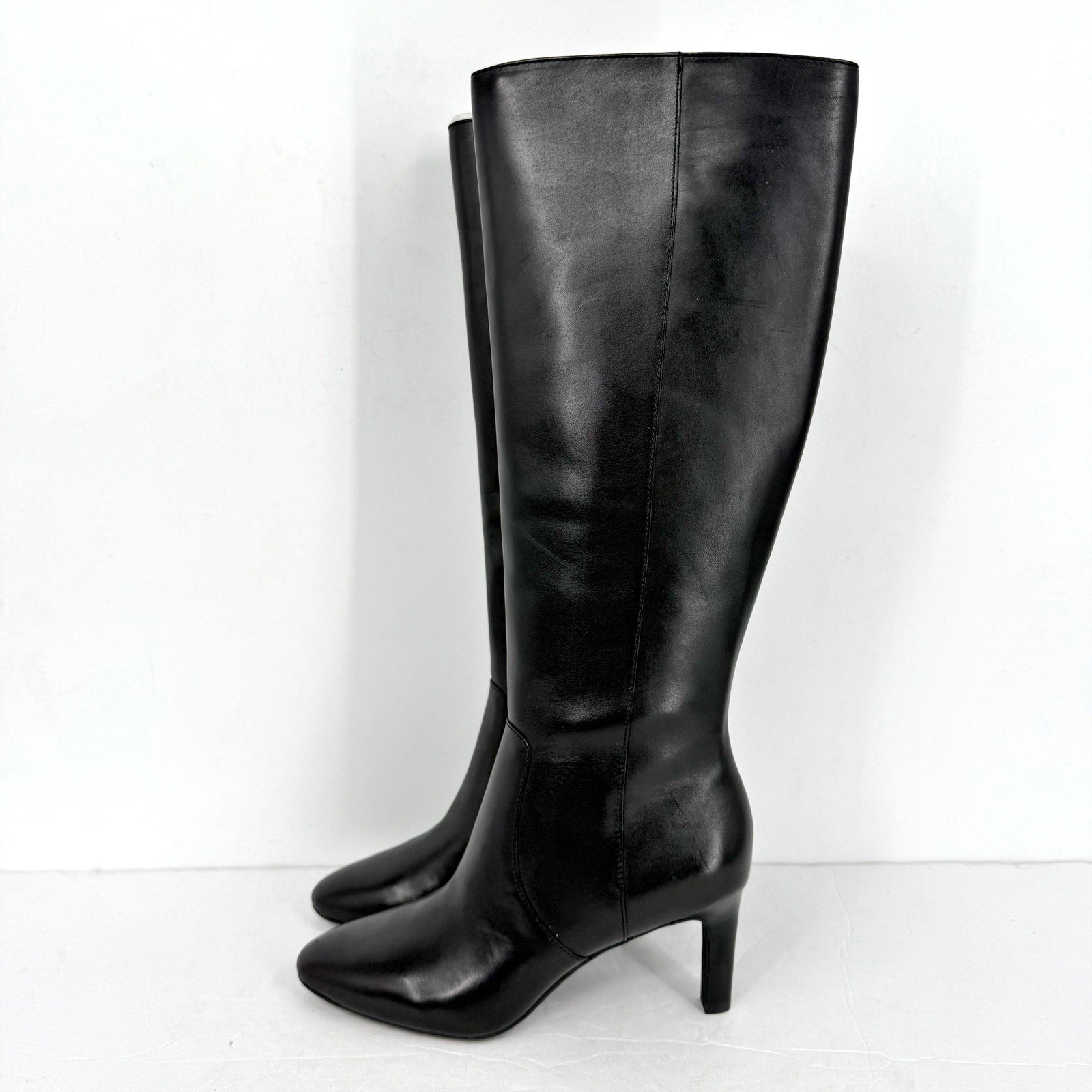 Lauren Ralph Lauren Womens Caelynn II Tall Boots US 5.5 EU 36 Black Leather NIB
