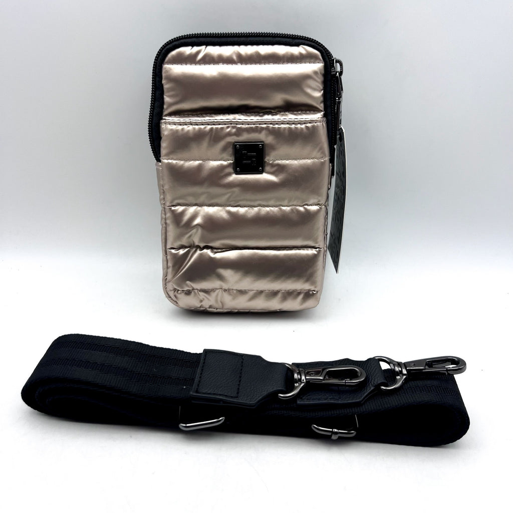 THINK ROYLN Women's Buzz Me Mini Crossbody Bag Pearl Cashmere Black NWT
