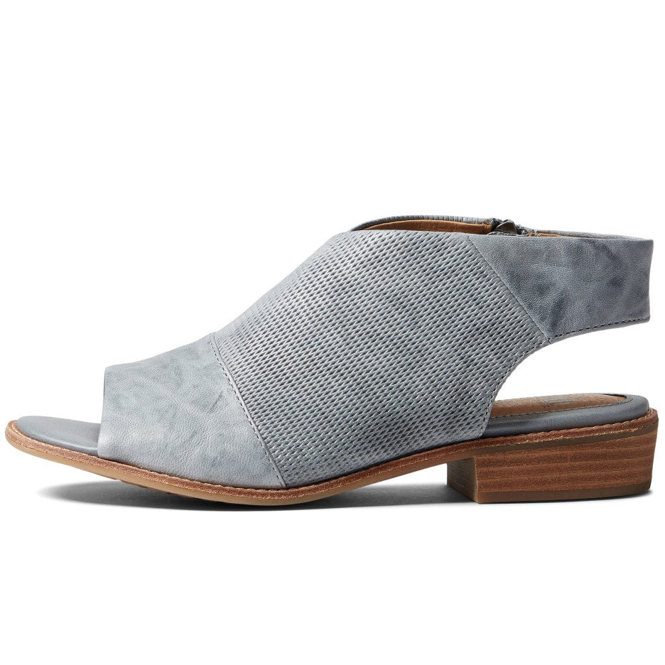 SOFFT Womens Natalia Heeled Sandals Size 7.5 M Grey Blue Suede NWOB