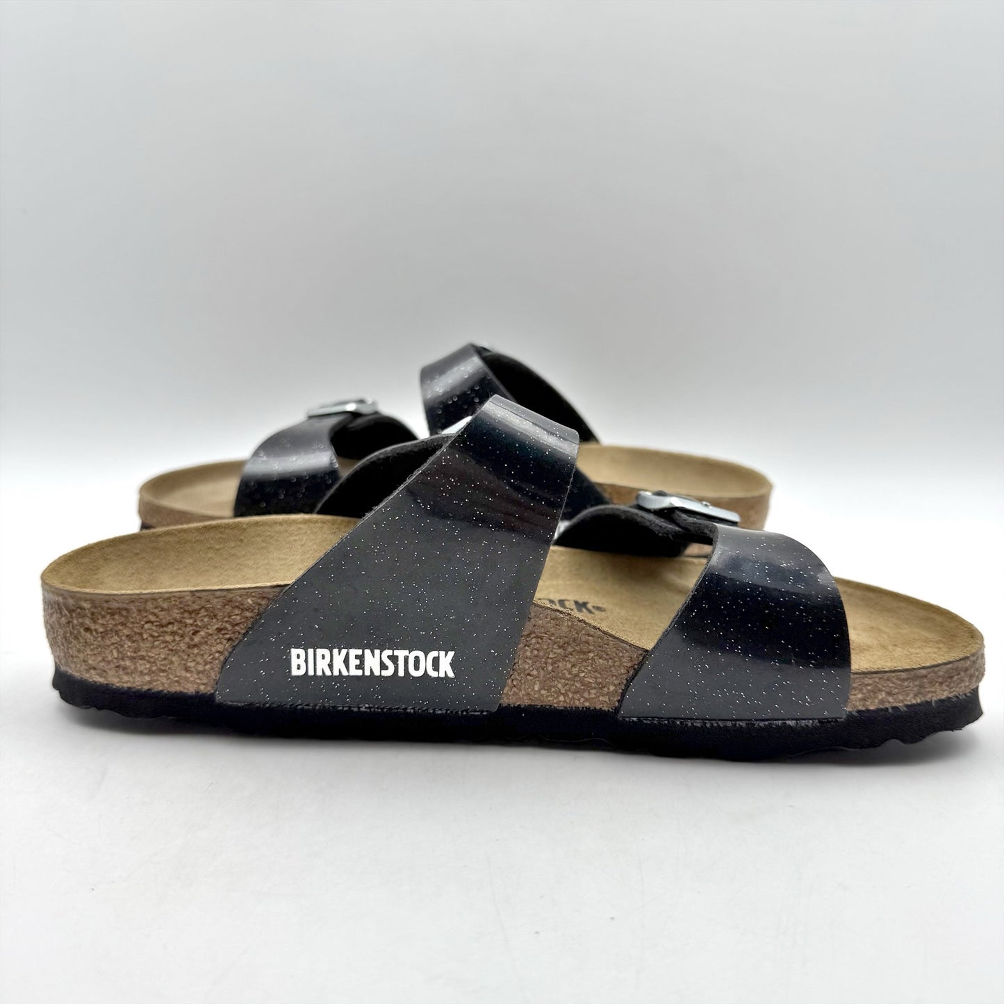 Birkenstock Womens Sydney Birko Flor Graceful Sandals EU 37 US 6 Black NWOB
